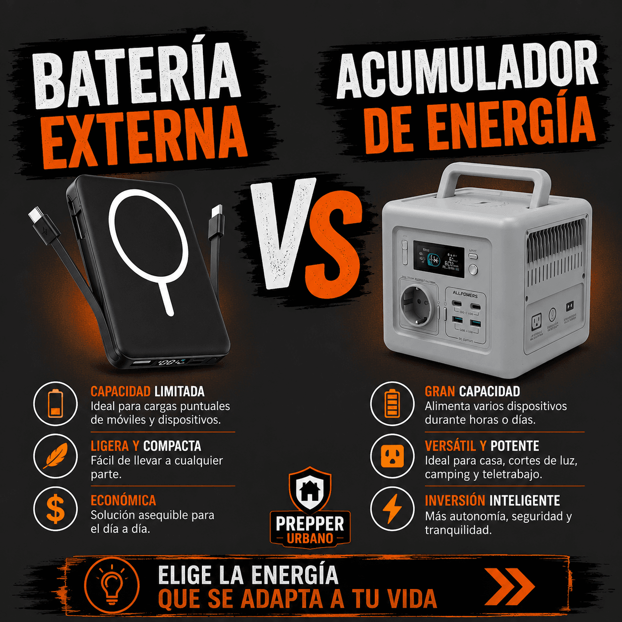 ¿Powerbank o estación de energía portátil?